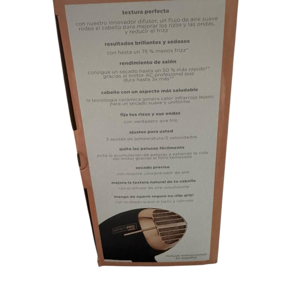 New!!! InfinitiPro Luxe Conair blow dryer - Picture 4 of 6